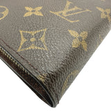 ルイ・ヴィトン LOUIS VUITTON コンパクト・ジップ M61667 ブラウン モノグラムキャンバス レディース 二つ折り財布