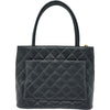 シャネル CHANEL 復刻トート A01804 6番台 ブラック ゴールド金具 キャビア レディース トートバッグ