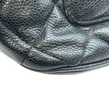 シャネル CHANEL 復刻トート A01804 6番台 ブラック シルバー金具 キャビアスキン レディース トートバッグ