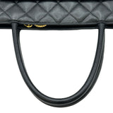 シャネル CHANEL 復刻トート A01804 6番台 ブラック ゴールド金具 キャビアスキン レディース トートバッグ