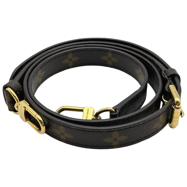 LOUIS VUITTON 黒 モノグラム　正規品　極美品　バングル　ストラップ ルイ・ヴィトン LOUIS VUITTON ストラップ ブラウン モノグラム