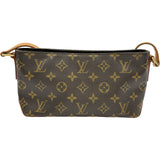ルイ・ヴィトン LOUIS VUITTON トロター M51240 ブラウン モノグラムキャンバス レディース ショルダーバッグ