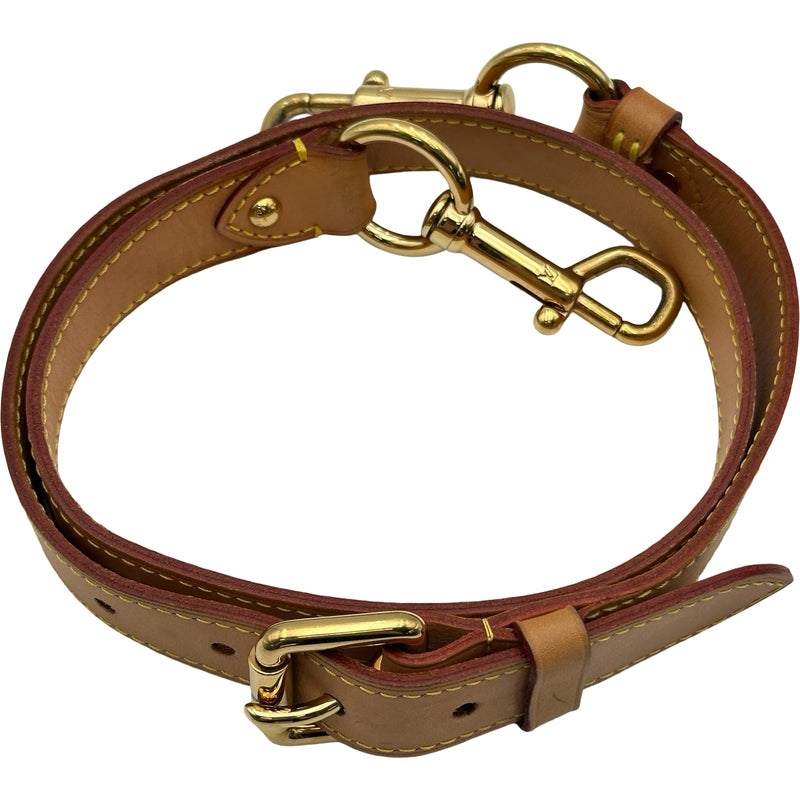 2点 LOUIS VUITTON ショルダーストラップ ヌメ革 m411 ルイ・ヴィトン LOUIS VUITTON ストラップ J00109 ベージュ ヌメ革