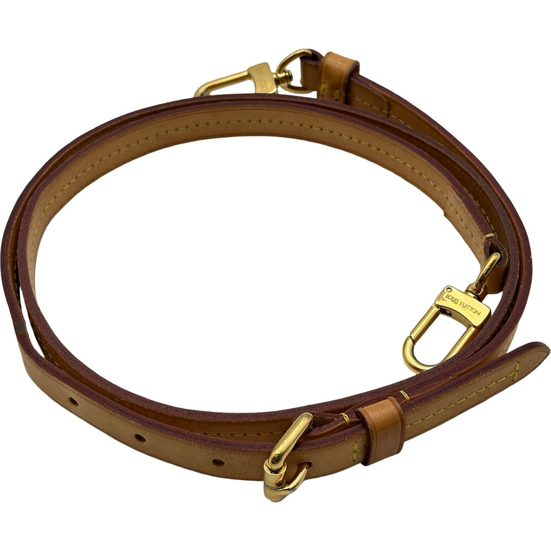 LOUIS VUITTON ショルダーストラップ ヌメ革　正規品 ルイ・ヴィトン LOUIS VUITTON ストラップ ベージュ ヌメ革 レディース