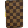 ルイ・ヴィトン LOUIS VUITTON ポルトフォイユ・ヴィエノワ N61664 ブラウン ダミエ・エベヌ レディース 二つ折り財布