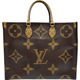 ルイ・ヴィトン LOUIS VUITTON オンザゴーGM M44576 ブラウン ジャイアント・リバース レディース トートバッグ