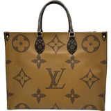ルイ・ヴィトン LOUIS VUITTON オンザゴーGM M44576 ブラウン ジャイアント・リバース レディース トートバッグ