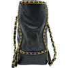 シャネル CHANEL ココマークチェーンラウンドトート AS2739 ブラック ゴールド金具 カーフ レディース トートバッグ