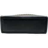 シャネル CHANEL ココマークチェーンラウンドトート AS2739 ブラック ゴールド金具 カーフ レディース トートバッグ