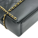 シャネル CHANEL ココマークチェーンラウンドトート AS2739 ブラック ゴールド金具 カーフ レディース トートバッグ