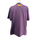 ルイ・ヴィトン LOUIS VUITTON LVエンボスロゴ半袖Tシャツ HNY55W パープル コットン メンズ 半袖Ｔシャツ