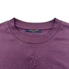 ルイ・ヴィトン LOUIS VUITTON LVエンボスロゴ半袖Tシャツ HNY55W パープル コットン メンズ 半袖Ｔシャツ
