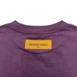 ルイ・ヴィトン LOUIS VUITTON LVエンボスロゴ半袖Tシャツ HNY55W パープル コットン メンズ 半袖Ｔシャツ