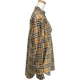バーバリー BURBERRY チェック柄長袖シャツ 8022285 ベージュ コットン レディース 長袖シャツ