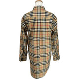 バーバリー BURBERRY チェック柄長袖シャツ 8022285 ベージュ コットン レディース 長袖シャツ