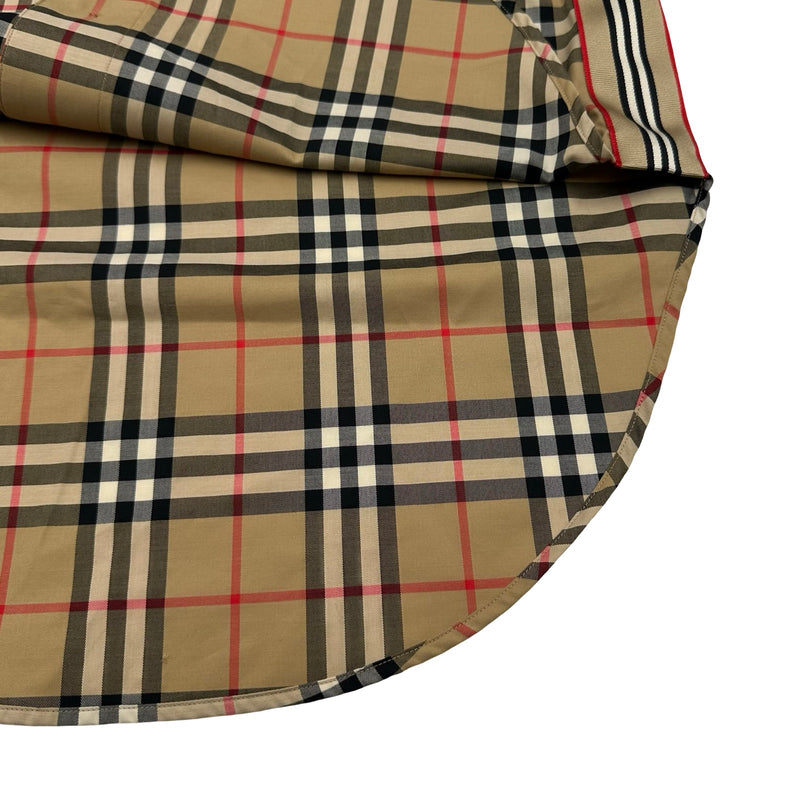 バーバリー BURBERRY チェック柄長袖シャツ 8022285 ベージュ コットン