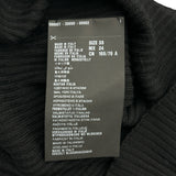 プラダ PRADA ハーフジップリブニットカットソー 124884 ブラック ウール レディース カットソー