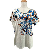 エルメス HERMES 総柄半袖Tシャツ ホワイト コットン レディース 半袖Ｔシャツ