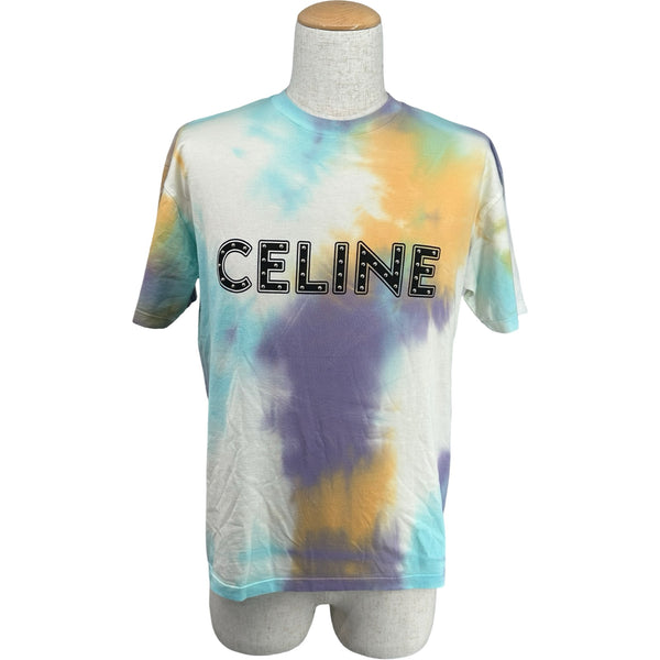 セリーヌ CELINE タイダイ柄スタッズロゴ 半袖Tシャツ 2X687957M