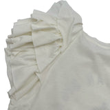 クリスチャン・ディオール Christian Dior フロントロゴフリルTシャツ 323T43A4416 ホワイト コットン レディース 半袖Ｔシャツ