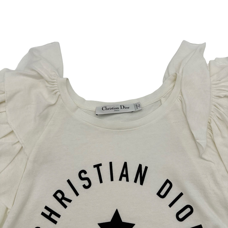 クリスチャン・ディオール Christian Dior フロントロゴフリルTシャツ