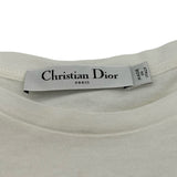 クリスチャン・ディオール Christian Dior フロントロゴフリルTシャツ 323T43A4416 ホワイト コットン レディース 半袖Ｔシャツ