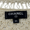 シャネル CHANEL ロゴワッペンサマーニットノースリーブシャツ P63065 クリーム コットン レディース その他トップス