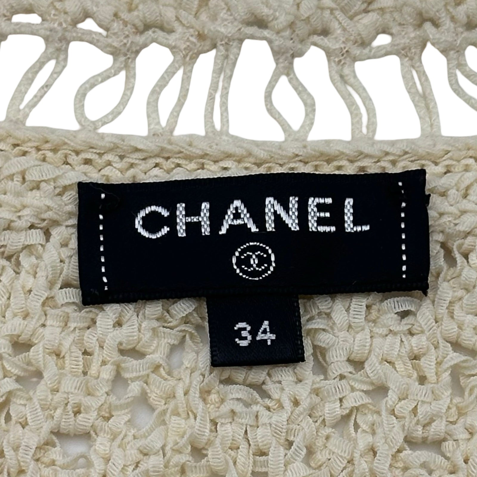 シャネル CHANEL ロゴワッペンサマーニットノースリーブシャツ P63065