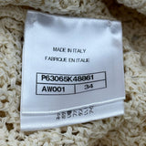 シャネル CHANEL ロゴワッペンサマーニットノースリーブシャツ P63065 クリーム コットン レディース その他トップス
