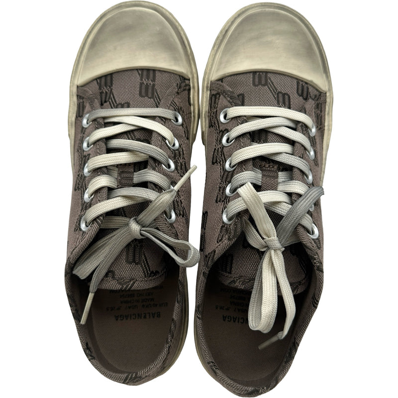 バレンシアガ BALENCIAGA BBモノグラムローカットスニーカー 688754 ブラウン キャンバス メンズ スニーカー バレンシアガ BALENCIAGA BBモノグラムローカットスニーカー 688754