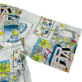 プラダ PRADA コミックプリント半袖Tシャツ UCS306 ホワイト コットン メンズ 半袖シャツ