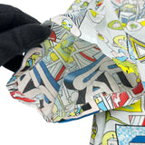 プラダ PRADA コミックプリント半袖Tシャツ UCS306 ホワイト コットン メンズ 半袖シャツ