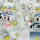 プラダ PRADA コミックプリント半袖Tシャツ UCS306 ホワイト コットン メンズ 半袖シャツ
