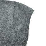 シャネル CHANEL ココマークエンブレムカシミヤニットワンピース P31950 グレー カシミヤ レディース ワンピース