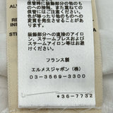 エルメス HERMES カノエ モックネック半袖Tシャツ 3E4621DL ホワイト コットン レディース 半袖Ｔシャツ