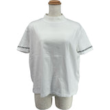 エルメス HERMES カノエ モックネック半袖Tシャツ 3E4621DL ホワイト コットン レディース 半袖Ｔシャツ