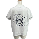 エルメス HERMES カノエ モックネック半袖Tシャツ 3E4621DL ホワイト コットン レディース 半袖Ｔシャツ