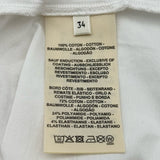 エルメス HERMES カノエ モックネック半袖Tシャツ 3E4621DL ホワイト コットン レディース 半袖Ｔシャツ