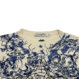 クリスチャン・ディオール Christian Dior 刺繍カシミヤニットセーター 044S76BM023 ホワイト カシミヤ レディース セーター