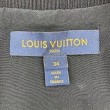 ルイ・ヴィトン LOUIS VUITTON エンボスモノグラムトラックトップジャケット FMJA26 ブラック ナイロン レディース ノーカラージャケット