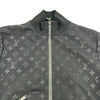 ルイ・ヴィトン LOUIS VUITTON エンボスモノグラムトラックトップジャケット FMJA26 ブラック ナイロン レディース ノーカラージャケット