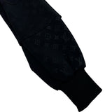 ルイ・ヴィトン LOUIS VUITTON エンボスモノグラムトラックトップジャケット FMJA26 ブラック ナイロン レディース ノーカラージャケット