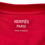 エルメス HERMES 刺繍ポケット半袖ワンピース コットン レディース ワンピース