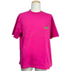 バレンシアガ BALENCIAGA Bonjourプリント半袖Tシャツ 594579 ピンク コットン メンズ 半袖Ｔシャツ