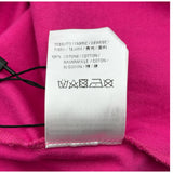 バレンシアガ BALENCIAGA Bonjourプリント半袖Tシャツ 594579 ピンク コットン メンズ 半袖Ｔシャツ