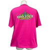 バレンシアガ BALENCIAGA Bonjourプリント半袖Tシャツ 594579 ピンク コットン メンズ 半袖Ｔシャツ