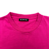 バレンシアガ BALENCIAGA Bonjourプリント半袖Tシャツ 594579 ピンク コットン メンズ 半袖Ｔシャツ