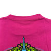 バレンシアガ BALENCIAGA Bonjourプリント半袖Tシャツ 594579 ピンク コットン メンズ 半袖Ｔシャツ