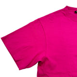 バレンシアガ BALENCIAGA Bonjourプリント半袖Tシャツ 594579 ピンク コットン メンズ 半袖Ｔシャツ