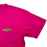 バレンシアガ BALENCIAGA Bonjourプリント半袖Tシャツ 594579 ピンク コットン メンズ 半袖Ｔシャツ